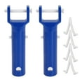 thumbnail image 1 of 2 Pcs Pool Vacuum Handle with 4 Pcs Butterfly V-Clips and Pins Fits for Pool Spa Vacuum, 1 of 5