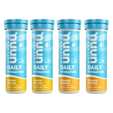 Nuun Hydration Vitamins Electrolyte Tablets + Vitamins, Mixed Flavor ...