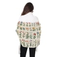 thumbnail image 4 of FORMRS Womens Scarf Winter Soft Long Big Warm Shawls Wrap Tassel Scarves, Red Floral, 4 of 9