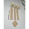 thumbnail image 4 of Marble Run Track Full Set, marble race wooden toy for kids , birthday gift kancha marble run track nontoxic montessory toy. Track with pipe, 4 of 5