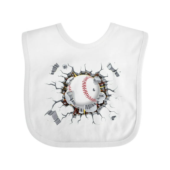 Inktastic Baseball Breakthrough Boys or Girls Baby Bib