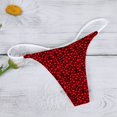 thumbnail image 5 of GDREDA sous-Vêtements Taille Haute pour Femmes, Impression Quotidienne Respirante, String Taille Basse Rouge, P, 5 of 5