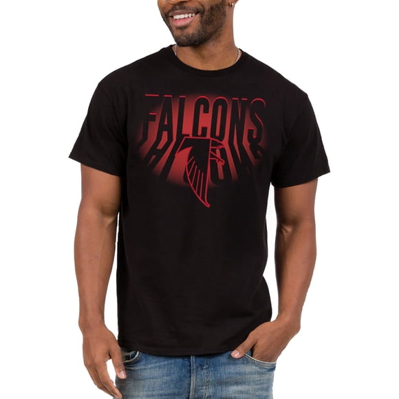 Junk Food clothing x NFL - Atlanta Falcons - Projecteur d'Équipe - Chandail à Manches Courtes pour Partisans Hommes et Femmes - Taille Grand