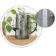 thumbnail image 5 of Regadera de 1 litro, regadera cilíndrica transparente con pico de acero inoxidable, herramienta de riego de plantas de jardín para plantas de interior, plantas de oficina, interior y exterior TUNC Sencillez, 5 of 5