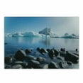 thumbnail image 1 of Ice Berg Cutting Board, Arctic Environment Floating Glacier Oceanic Outdoor Scene Winter Season, Decorative Tempered Glass Cutting and Serving Board, in 3 Sizes, by Ambesonne, 1 of 2