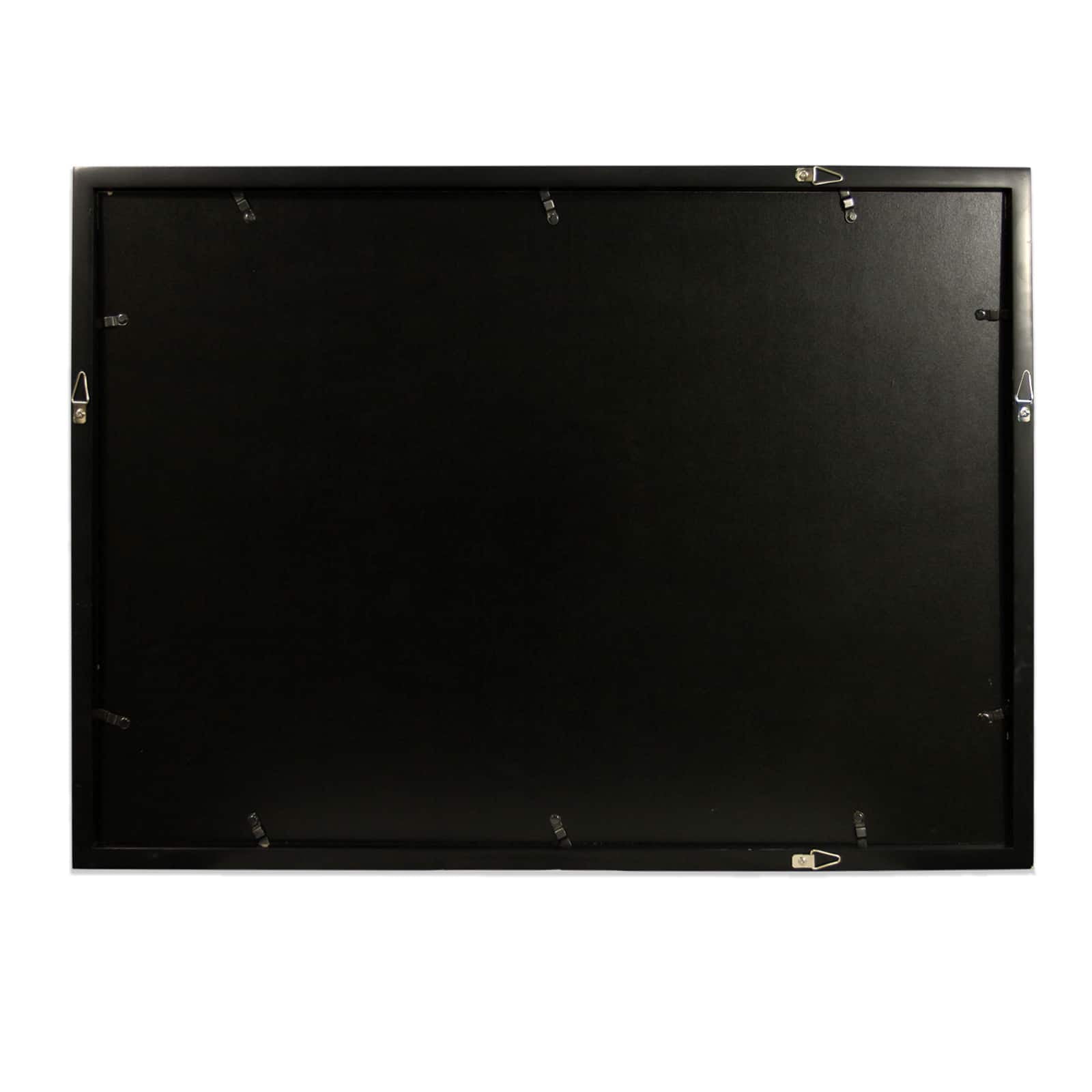 Studio Decor 12" x 18" Black Home Tyler Frame - Includes Pre-attached Hanging Hardware, Horizontal or Vertical Display - 1 Pack