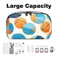 thumbnail image 3 of Basketball Waterproof Oxford Fabric USB Pouch Hard Drive Case Charger Case Organizer USB Cord Organizer 5.9x9.44x3.14 in, 3 of 6