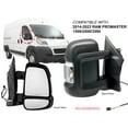 thumbnail image 4 of APA Replacement Dual Glass Mirror for 2014 - 2021 RAM PROMASTER 1500 2500 3500 Cargo Van with Signal Light Non-Heated Passenger Right Side CH1321417 CH1321376, 4 of 9