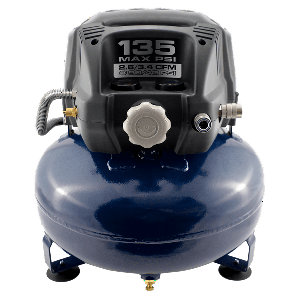 Campbell Hausfeld Pancake 6 Gallon Oil Free Portable Air Compressor Walmart Com Walmart Com [ 612 x 612 Pixel ]