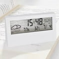 thumbnail image 3 of Thermo-Hygrometer Clock Creative Weather Display Electronic Alarm Clock, 3 of 8