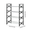 thumbnail image 3 of VWRXBZ Shoe Rack, Shoe Rack Shoe Rack Storage Organizer with 4 Tiers Metal Shelves for Bedroom Closet Entry Dorm Room Household Essentials, 3 of 6