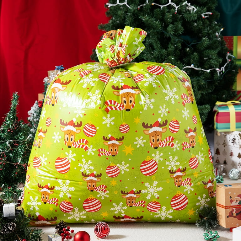 Big christmas wrapping bags hotsell