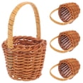 thumbnail image 1 of MasteelfCA 4pcs Mini Woven Baskets Miniature Flower Basket Mini Picnic Basket Mini Rattan Baskets, 1 of 9