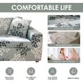 thumbnail image 4 of 2pcs Sectional Couch Covers, Printed L-Shaped Sofa Covers, Stretch Couch Slipcovers for Sectional Sofa, Sofa Slipcovers with 2 Pillowcases (Pattern YZQ, Large + X-Large), 4 of 8