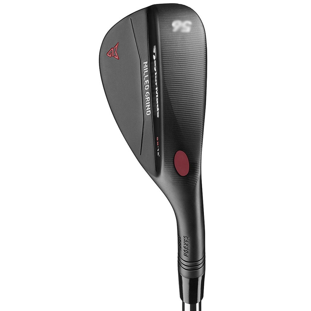 TaylorMade Milled Grind Golf Wedge (Right Hand, Black Finish, High Bounce, 58° Loft, 12° Bounce)
