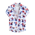 thumbnail image 2 of Alkepwun Hawaiian Shirt for Men Button Down Shirts Casual Short Sleeve Floral Tropical Regular-fit Summer Vacation Beach Shirts on Clearance, 2 of 7