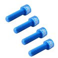 thumbnail image 1 of Tornillos de manillar de bicicleta Sunnimix 4 unids M5 * 17mm azul, 1 of 8