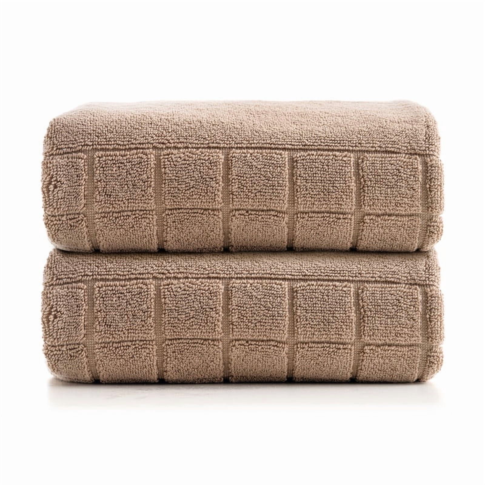 Evimpex Bath Mats, 20 x 36 Inches, 2pcs/set, 100% Ring Spun Cotton - Highly Absorbent, Quick-Dry, Soft, and Machine Washable Shower Bathroom Floor Mat for Home Use