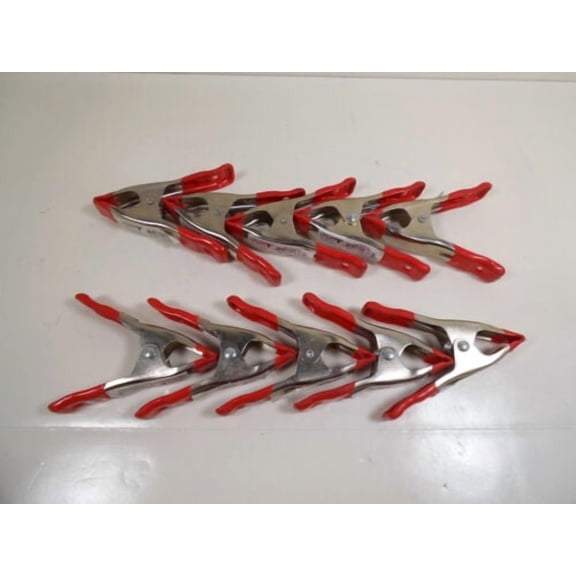 10 Pack Spring Clamps 4" Metal Steel Clamp Gluing Clamping Woodworking