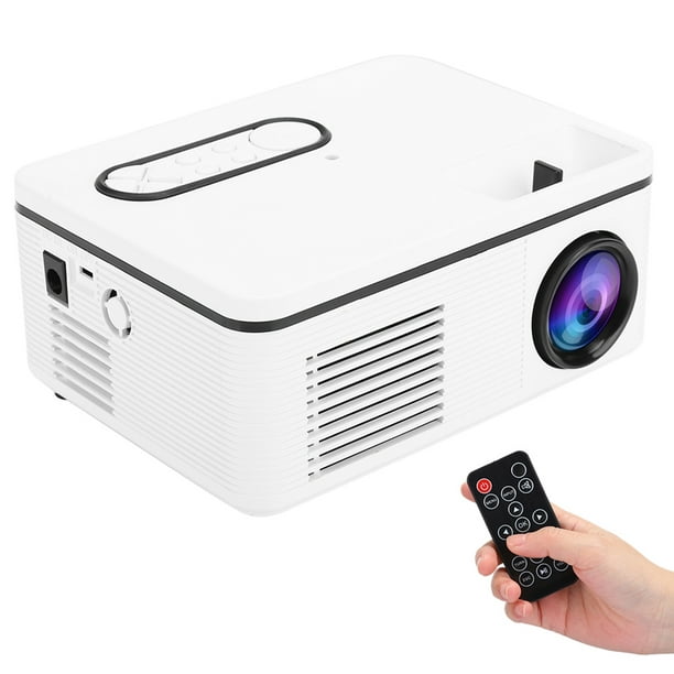 Mini Projecteur Blanc, Projecteur LED HD 1080p, Portable Pour Bureau,  Réunion, Cinéma Maison Blanc 
