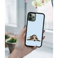 thumbnail image 5 of WIRESTER Shockproof Soft Rubber Cover Case for Apple iPhone 11 Pro Max 6.5" 2019, Basset Hound Dog Lying Down Looking Up On Light Blue Background, 5 of 5