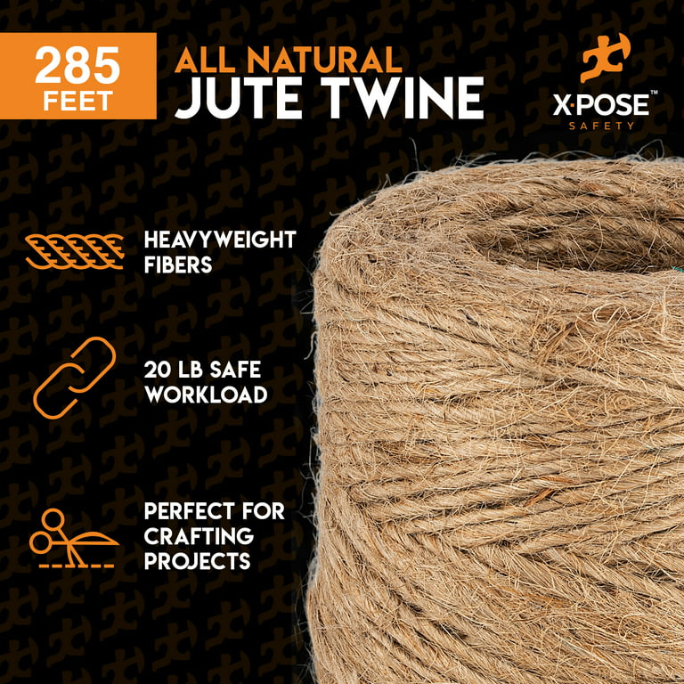 Xpose Safety Jute Twine - Brown Roll (1Ply 285 Feet)