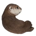 thumbnail image 2 of Hi-Line Gift Ltd 87991-B Otter Laying Back Figurine, 6.97-inch Length, 2 of 2