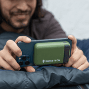 Swiss Tech Portable Power Bank, 10000mAh, Wireless Charging, Magnetic Attachment, Fast Charge Compatible