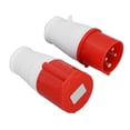 thumbnail image 1 of Connector 4 Pin Industrial Sockets Replacement Industrial Plug Socket for Industry Agriculture 220-380V, 1 of 7