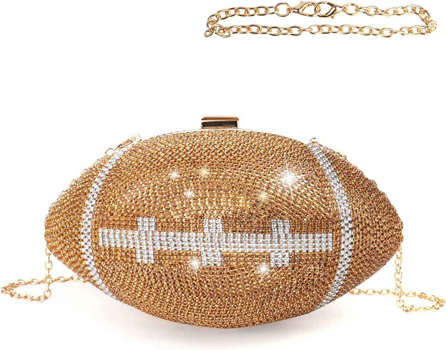 Football Bling Purse Rhinestone Clutch Purses For Women Crystal Ball Purse  Rugby Ball Shaped Bag With Shoulder Chain | Fruugo NO
