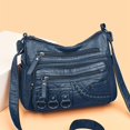thumbnail image 4 of DGMIOCS Crossboby Bag for Women - Soft PU Leather Multi-Pocket Shoulder Bag Handbag with Adjustable Strap Blue, 4 of 5