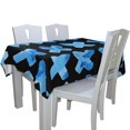 thumbnail image 4 of EREHome Crosses Pattern Tablecloths Red Table Top Decoration 60x120 inches, 4 of 5