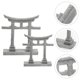 thumbnail image 4 of 2 puertas Torii para simulación de jardín, adorno para acuario, mesa de arena, micropaisaje decorativo, 4 of 7