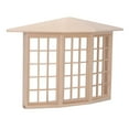 thumbnail image 1 of Muebles De Casa De Muñecas, Madera De Abedul, Ventana De Bahía En Miniatura De Tacto Cómodo, Suave Y Resistente Para Casa De Muñecas 1/12 ANGGREK Miniature Window, 1 of 8