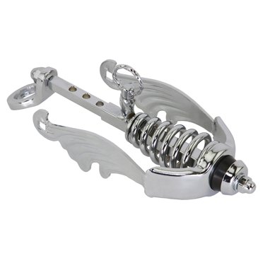 Lowrider Bike 90 Degree STEEL TWISTED Ring For SLAMMER FORKS CHROME