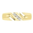 thumbnail image 2 of Dazzlingrock Collection 0.12 CT Round White Diamond Men Wedding Band 14K Yellow Gold Size 11.5, 2 of 6