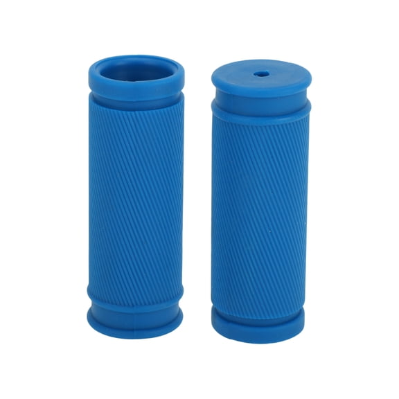 Unique Bargains Bike Handlebar Grips Covers 85mm Long Soft Mountain Bike End Grips Protector Blue 1 Pair