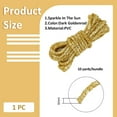 thumbnail image 2 of 1PC 10.94Yards Rhinestone Tube Cord Rope Glitter Sequins Rope PVC Gold Rhinestone Rope Tube Cord for Wedding Dress Costume Applique Jewelry Accessory DIY Bags Crafts, 2 of 9
