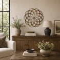 thumbnail image 2 of DecMode Multi Colored Metal Wind Spinner Inspired Starburst Wall Decor, 2 of 9