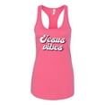 thumbnail image 2 of Wild Bobby, Jesus Vibes Inspirational/Christian Women Racerback Tank Top, Hot Pink, Medium, 2 of 6