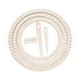 thumbnail image 3 of Sharprepublic Gear Shape Weaving Loom Set Weaving Tools for Table Mat Scarf Woven Tapestry Round 6pcs Set, 3 of 8