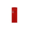 thumbnail image 1 of Classic Retro 7.5 cu ft Top Mount Refrigerator in Candy Apple Red, 1 of 7