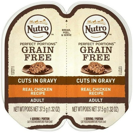 Nutro Perfect Portions Cuts in Gravy Chicken Recipe Cat Food 24ea & 2.65 oz