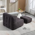 thumbnail image 3 of Bean Bag Chair,Comfortable Bean Bag,Super Soft Lazy Sofa Chair for Living Room,Black, 3 of 7