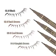 thumbnail image 4 of Lápiz Delineador de ojos líquido de secado rápido, duradero, resistente al agua, negro, marrón, ultrafino, mate, gusano de seda （dark brown, 4 of 5