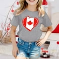 thumbnail image 2 of MEZZALL T-Shirt à Manches Courtes pour Filles, Col Rond, Coupe Décontractée, Basique, Gris, 8-9 Ans, 2 of 4