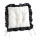 thumbnail image 3 of Cojín para silla con volantes, bonito, antideslizante, portátil, práctico y cómodo. Puntos de color albaricoque, 3 of 7