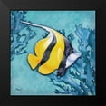 thumbnail image 2 of Brent, Paul 20x20 Black Modern Framed Museum Art Print Titled - Azure Tropical Fish II, 2 of 5