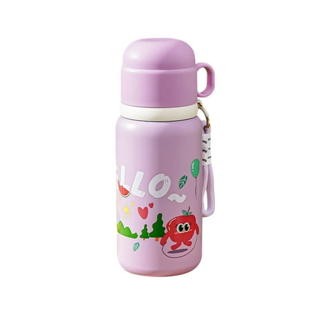 

KCZQLHM Colorful Cartoon 316 Stainless Kids Insulated Water Bottle With Carry Strap & Tea Filter Perfect For Outdoor Sports And School Portable Insulated Mug with Lid