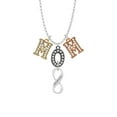 thumbnail image 2 of Delight Jewelry Friends Infinity Sign Multi-Colored Crystal Mom Charm Necklace, 2 of 5